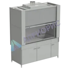 Шкаф вытяжной с коконом из стекопластика с мойкой из СП и смесителем с ВЗБ светильником 1800х820х2240 мм, раб.поверхость- LABGRADE