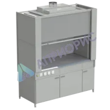 Шкаф вытяжной с коконом из стеклопластика без воды с электрикой 1800х820х2240 мм, раб. поверхность - МОНОЛИТНЫЙ КЕРАМОГРАНИТ