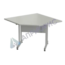 Стол угловой 1100х1100х750 мм, раб. поверхность - ЛАМИНАТ СЕРЫЙ