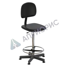 Стул лабораторный на опорах (высота 620-760 мм) (кожзам)