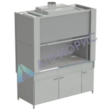 Шкаф вытяжной с коконом из стеклопластика с водой с ВЗБ светильником 1800х820х2240 мм, раб. поверхность - КЕРАМИКА