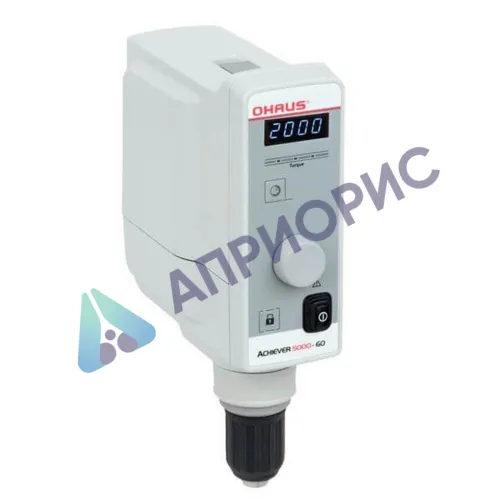 Мешалка верхнеприводная OHAUS Achiever 5000 e-A51ST060 (до 2000 об/мин., до 40 л., 50000 мПа•с)