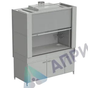 Шкаф вытяжной с коконом из стеклопластика с водой с ВЗБ светильником 1800х820х2240 мм, раб. поверхность - LABGRADE