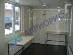 Мобильная лаборатория на базе 20 футового морского контейнера.