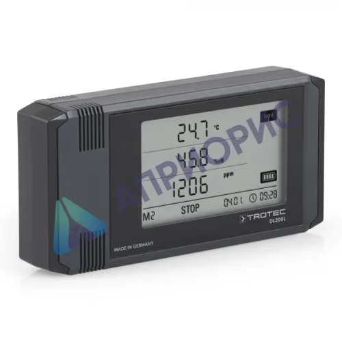 Trotec DL200L логгер температуры, влажности, точки росы и углекислого газа (CO2)