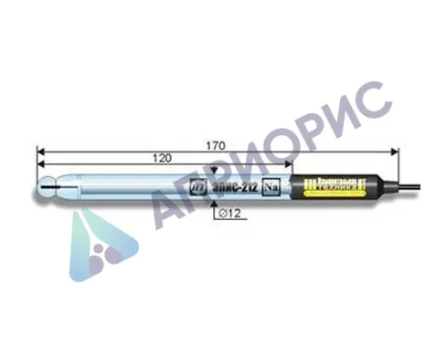 Электрод ионоселективный ЭЛИС-212Na/3 (стеклянный)