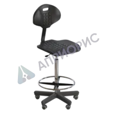 Стул лабораторный на роликах (высота 620-760 мм) (полиуретан)