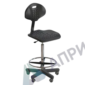 Стул лабораторный на роликах (высота 620-760 мм) (полиуретан)
