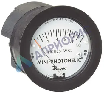 Поверка манометров показывающих дифференциальных Magnehelic, Capsuhelic, Minihelic II, Photohelic, Capsu-Photohelic и Mini-Photohelic