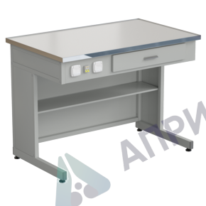 Стол демонстрационный с электрикой 1212*750*900, раб. поверхность - LABGRADE-лайт