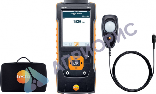 Комплект Testo 440 с люкс-зондом и кейсом