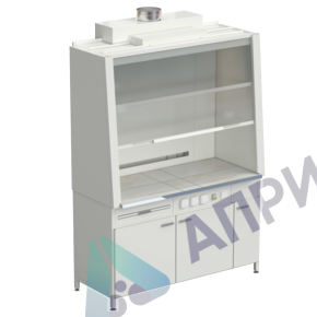 Шкаф вытяжной без подвода воды с электрикой 1520х750х2160 мм, раб. поверхность - КЕРАМИКА