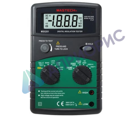Поверка мегаомметра цифрового MS5201