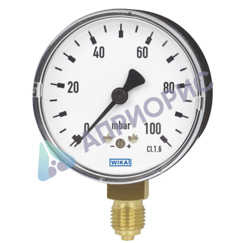 Поверка манометров с мембранной коробкой, для низких диапазонов давления модели 611.10, 631.10