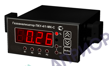 ПКУ-4/1-МК-СЩ газоанализатор (измеритель-регулятор) диоксида углерода одноканальный стационарный (щитовое исполнение)