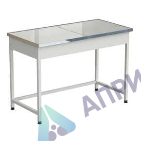 Стол лабораторный упрощенный 1212х610х850 мм, раб. поверхность - КЕРАМОГРАНИТ