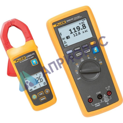 Комплект - мультиметр с токовыми клещами Fluke FLK-A3000FC KIT