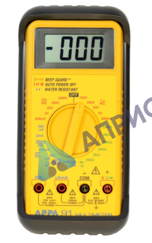 Поверка мультиметра цифрового APPA-91, APPA-93N, APPA-95, APPA-97
