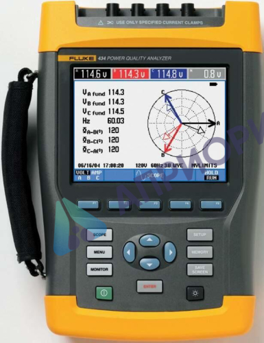 Поверка приборов для измерения показателей качества электрической энергии Fluke 433, Fluke 434
