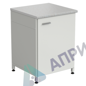 Тумба 610х600х850 дверь правая, ЛАМИНАТ БЕЛЫЙ