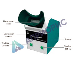 Ультрафиолетовый хроматографический облучатель Таглер ХК 254/365 «Сокол»