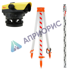 Комплект оптический нивелир Leica NA 532 штатив рейка - 3 в 1 с поверкой