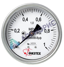 Поверка мановакуумметров общетехнических пылевлагозащищенных ДА8008-ВУф Без заполнения