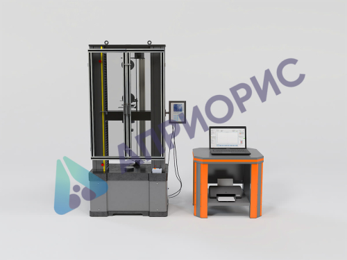 РЭМ-100-М машина разрывная электромеханическая (с ограждением и экстензометром)