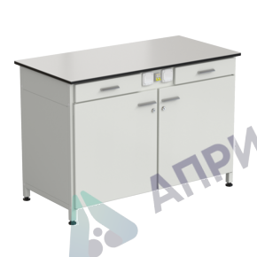 Стол-тумба с электрикой (2 ящика + двери) 1200x600x850 мм, раб. поверхность - LABGRADE