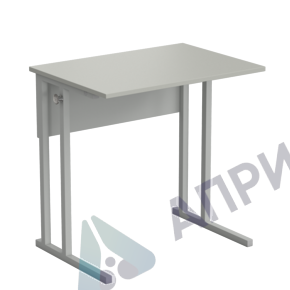 Стол ученический упрощенный 700х500х700, раб. поверхность - ЛАМИНАТ СЕРЫЙ