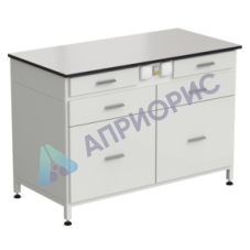 Стол-тумба с электрикой 1200x600x850 мм, 2 ящика + 2 ящика + 2 ящика, раб. поверхность - LABGRADE