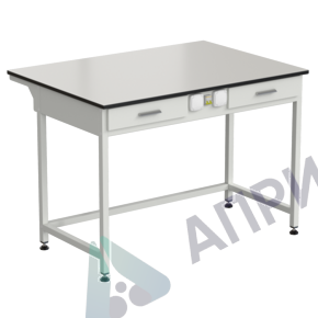 Стол лабораторный с 2-мя ящиками и электрикой 1200х850х850 мм, раб. поверхность - LABGRADE