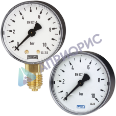 Поверка манометров с трубкой Бурдона, медный сплав модели 111.10, 111.12