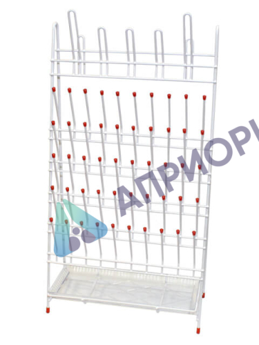 Сушилка лабораторная универсальная для пробирок и колб на 55 мест Stegler