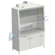 Шкаф вытяжной без подвода воды с ВЗБ светильником 1520х750х2160 мм, раб. поверхность - DURCON