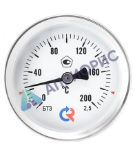 Поверка термометров общетехнического (осевое присоединение) Тип БТ, серия 211