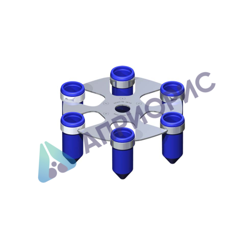 Центрифуга лабораторная ELMI СМ-6МТ с ротором 6M.06 (6х50 мл, до 3500 об/мин, цифр, таймер)