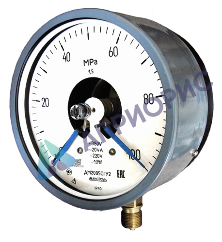 Поверка манометров, вакуумметров, мановакуумметров сигнализирующих ДМ2005Сг, ДВ2005Сг, ДА2005Сг