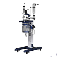 Химические реакторы с подъемно-поворотной емкостью из боросиликатного стекла (5-50 литров) GRL-10L