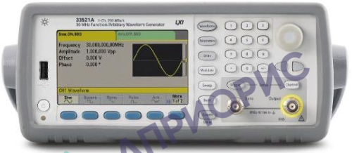Поверка генератора сигнала произвольной формы 33250A, 33521A, 33522A