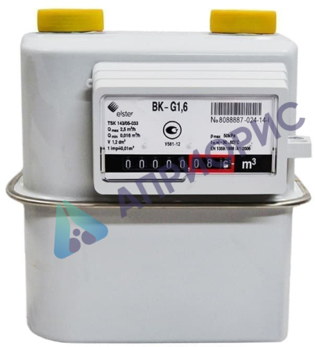 Поверка счетчика газа объемного диафрагменного BK-G 1,6; BK-G 2,5; BK-G 4; BK-G 6; BK-G 1,6T; BK-G 2,5T; BK-G 4T; BK-G 6T