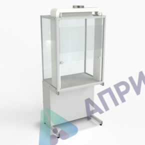 Шкаф демонстрационный напольный, евронога 950х650х2245, раб. поверхность - LABGRADE-лайт