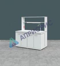 СТОЛ ЛАБОРАТОРНЫЙ ХИМИЧЕСКИЙ (С ТЕХ. ПРИСТАВКОЙ)