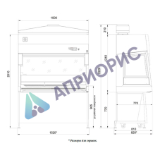 Ламинарный бокс LAMSYSTEMS БМБ-II-Ламинар-С-1,5 NEOTERIC В2 (арт.1R-В.003-15.0, класс II тип B2)