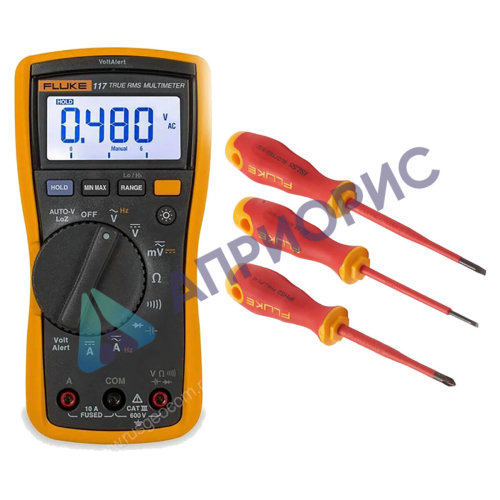 Комплект Fluke IB117L - мультиметр Fluke 117 с набором отвёрток