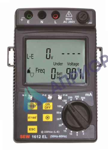 1612 EL - цифровой измеритель параметров устройств защитного отключения
