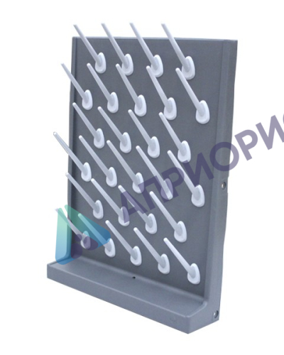 Сушилка для пробирок Stegler 0362В (полипропилен, 27 мест, 400х550х110 мм)