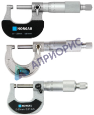 Поверка микрометра торговой марки «NORGAU» 041 001, 041 057