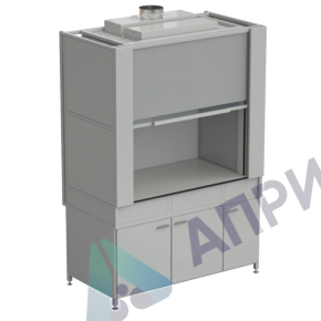 Шкаф вытяжной с коконом из стеклопластика без воды с ВЗБ светильником 1500х820х2240 мм, раб. поверхность - LABGRADE