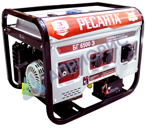 Бензиновый генератор Ресанта БГ 6500 Э